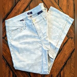 NYDJ Elegant Grey Patterned WOMEN'S Ankle Jeans